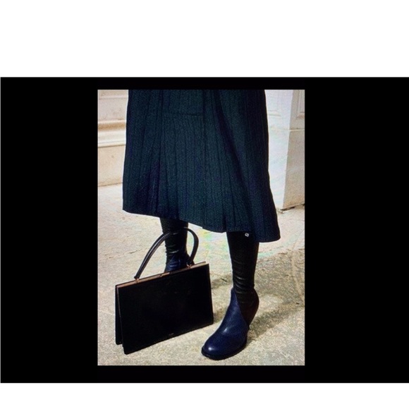 Celine by Phoebe Philo 'Glove' Boots Black and Blue great condition. No return - Picture 1 of 9